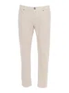 Jacob Cohen Bard Mid-rise Slim-fit Trousers In White