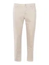 Jacob Cohen Straight Leg Twill Trousers With Multiple Pockets In White