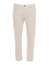 Jacob Cohen Bard Mid-rise Slim-fit Trousers In White