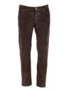 Jacob Cohen 5 Pockets Slim Fit Pants In Animal Print