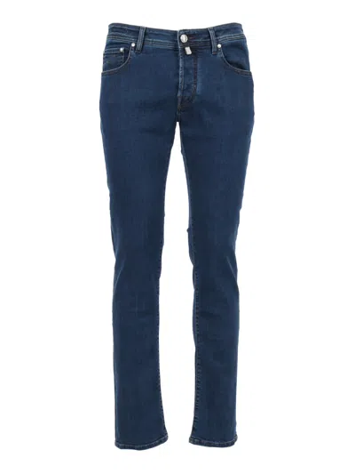 Jacob Cohen 5 Pockets Slim Fit Pants In Blue