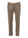 Jacob Cohen 5 Pockets Slim Fit Pants In Brown