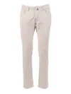 Jacob Cohen 5 Pockets Slim Fit Pants In Neutral