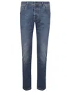 Jacob Cohen Medium-dark Wash Straight-leg Jeans With Classic Five-pocket Styling In Multi