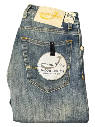 Jacob Cohen 688 Comfort Classic Pocket Cotton Jeans In Blue