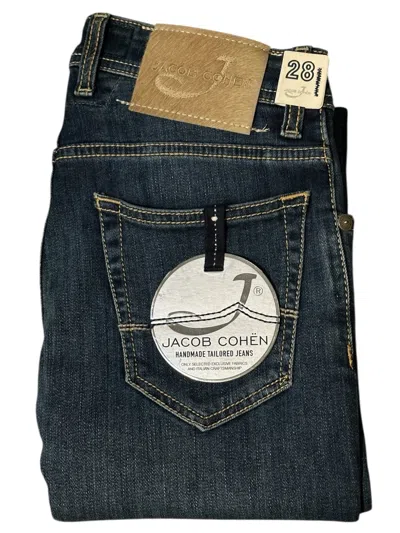 Jacob Cohen 688 Comfort Classic Pocket Cotton Jeans In Burgundy
