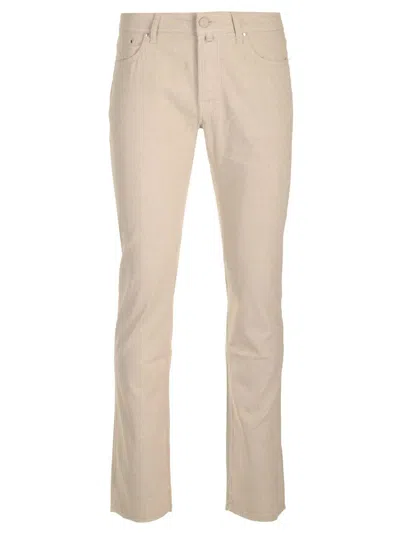 Jacob Cohen Barb Trousers Beige In Neutral