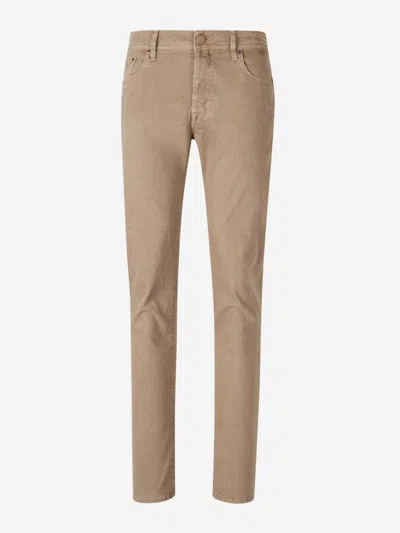 Jacob Cohen Bard 5 Pocket Pants In Beige