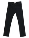 Jacob Cohen Navy Blue Denim Jeans With Classic Five-pocket Design In Black