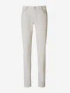 Jacob Cohen Scott Light Grey Cotton Pants In Beige