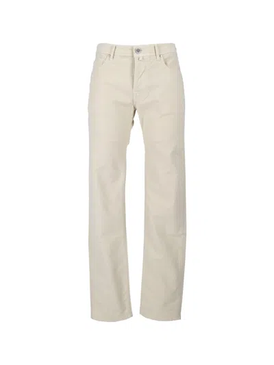Jacob Cohen Bard 5 Pockets Slim Fit Pants In Neutral