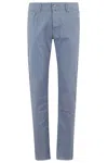 Jacob Cohen Tapered Pants In Stretch Gabardine In Avion