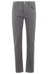 Jacob Cohen Bard 5 Tasche Gabardina Stretch In Grigio Piombo