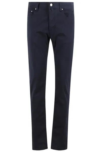 Jacob Cohen Bard 5 Tasche Gabardina Stretch In Navy Blue