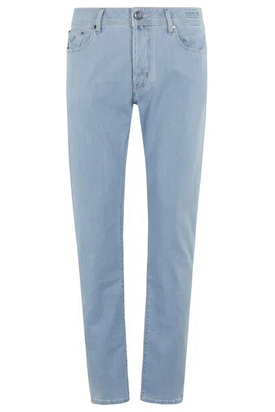 Jacob Cohen Bard 5 Tasche Slim Fit Denim Stone In D Light Blue