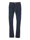 Jacob Cohen 'bard' Blue Jeans With Belt Loops And Logo Patch On The Rear In Blue