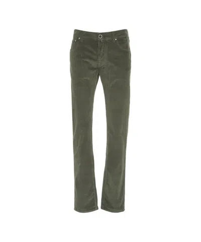 Jacob Cohen 'bard' Corduroy Pants In Green