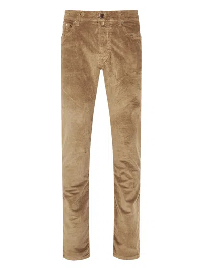 Jacob Cohen Bard Hose Aus Cord In Brown