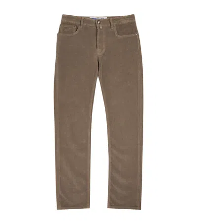 Jacob Cohen Bard Corduroy Trousers In Brown