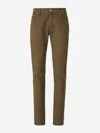 Jacob Cohen Men's Olive Stretch Bobby Chino Trousers In Green