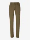 Jacob Cohen Men's Olive Stretch Bobby Chino Trousers