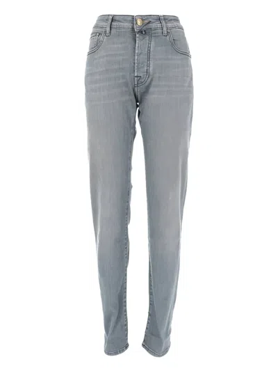 Jacob Cohen Bard Cotton Jeans In Gray