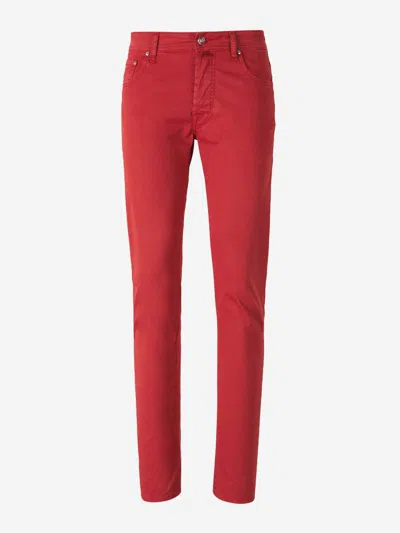 Jacob Cohen Bard Cotton Jeans In Orange