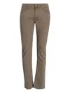 Jacob Cohen Bard Cotton Trousers In Brown
