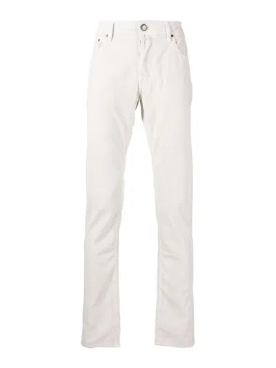 Jacob Cohen Bard Mid-waist Slim-cut Jeans In White