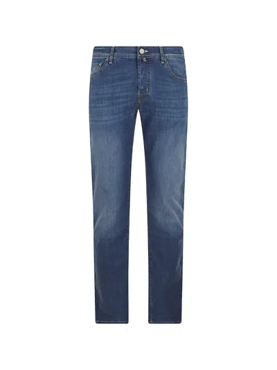 Jacob Cohen Bard Faded-effect Slim-fit Jeans In Blue