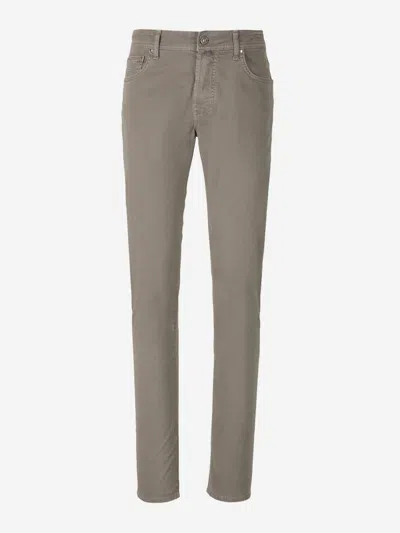 Jacob Cohen Bard Five Pocket Trousers In Grey
