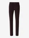 Jacob Cohen Bard Trousers In Embroidered Logo On Front Pocket
