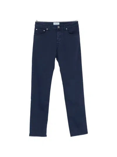 Jacob Cohen Bard Five-pocket Trousers In Blue