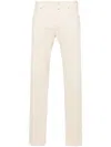 Jacob Cohen Light Beige Cotton Blend Mid-rise Bard Jeans