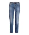 Jacob Cohen Slim Fit Trousers Five Pockets In Blue
