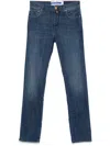 Jacob Cohen Belt Loop Denim Trousers In Blue