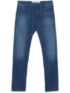 Jacob Cohen Slim Fit Nick Vintage Pants In Blue