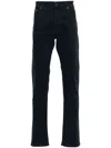 Jacob Cohen 'bard' Dark Blue Five Pocket Jeans With Logo Patch On The Back In Blue