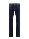 Jacob Cohen Bard Logo Patch Jeans In Blue