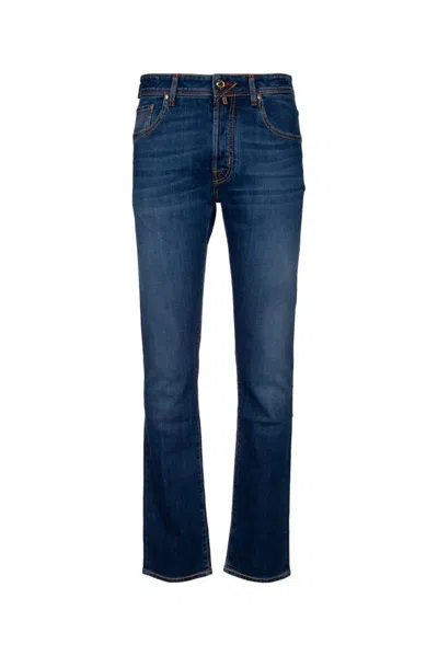 Jacob Cohen Bard Mid Rise Jeans In Blue