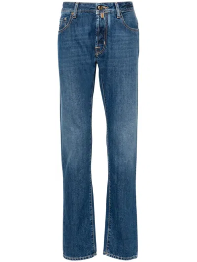 JACOB COHEN BARD MID-RISE SLIM-CUT JEANS