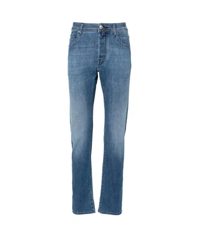 Jacob Cohen Bard Mid-rise Slim-fit Jeans In Blue