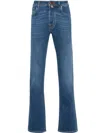 Jacob Cohen Bard Mid-rise Slim-fit Jeans In Blue