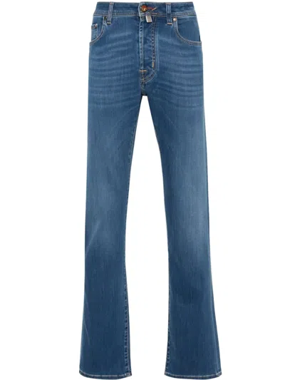 Jacob Cohen Bard Mid-rise Slim-fit Jeans In Blue