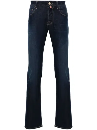 Jacob Cohen Bard Mid-rise Slim-fit Jeans In Blue