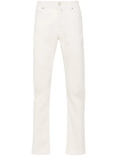 Jacob Cohen Bard Mid-rise Straight-leg Jeans In White