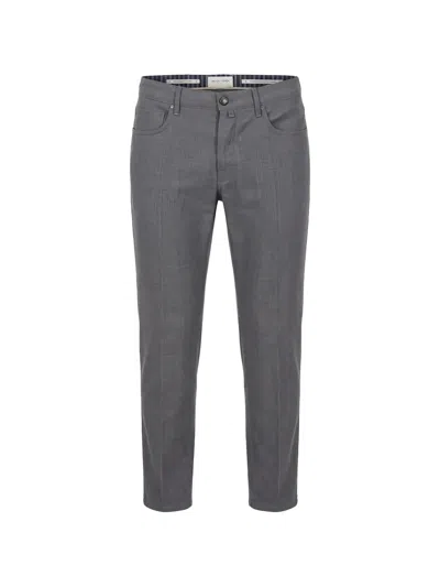 Jacob Cohen Bard Panama Slim-fit Trousers In Grey
