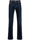 Jacob Cohen Straight-leg Mid-rise Jeans In Blue