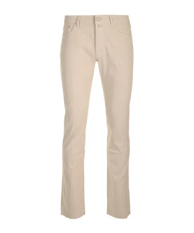Jacob Cohen Bard Slim-cut Trousers In Nude