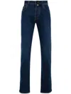 Jacob Cohen Straight-leg Mid-rise Jeans In Blau